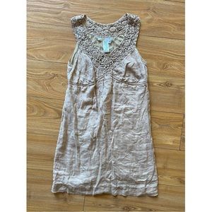 Max Studio Linen Sleeveless Mini Dress